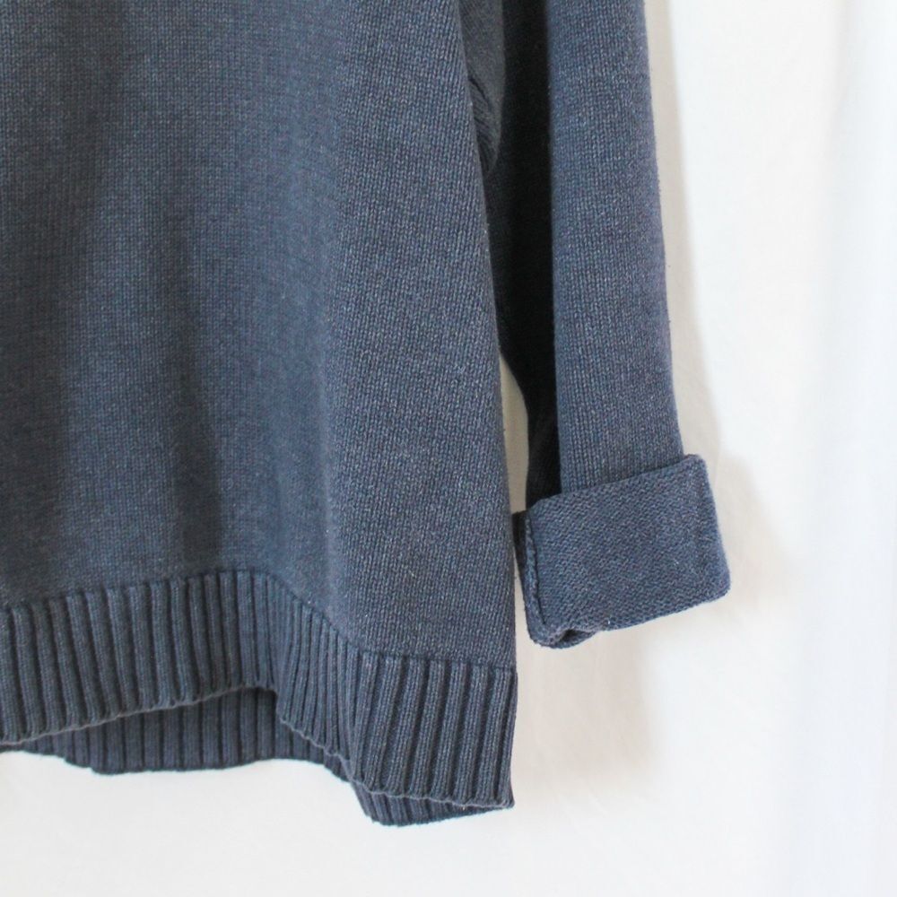 Vintage Tommy Hilfiger Heavy Knit Blue Long Sleeve Crewneck Sweater XL - Picture 5 of 6